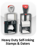 Heavy Duty Self-Inking Stamps & Daters