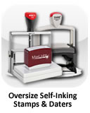 Oversize Self-Inking Stamps & Daters