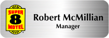 3 x 1 inch Full Color Printed Metal Name Tags