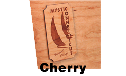 Laser Engraved Cherry Name tag
