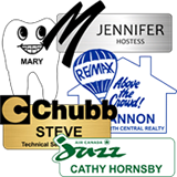 Custom Shape Name Badges