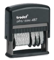 Trodat Printy 4817 Self-Inking Phrase Date Stamp