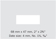 Trodat Professional 5480 Date Stamp Sample Size